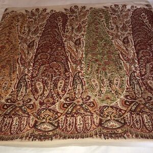 Pottery Barn Pillow Covers, Set of 2, 24 X 24, paisley floral, two sided print